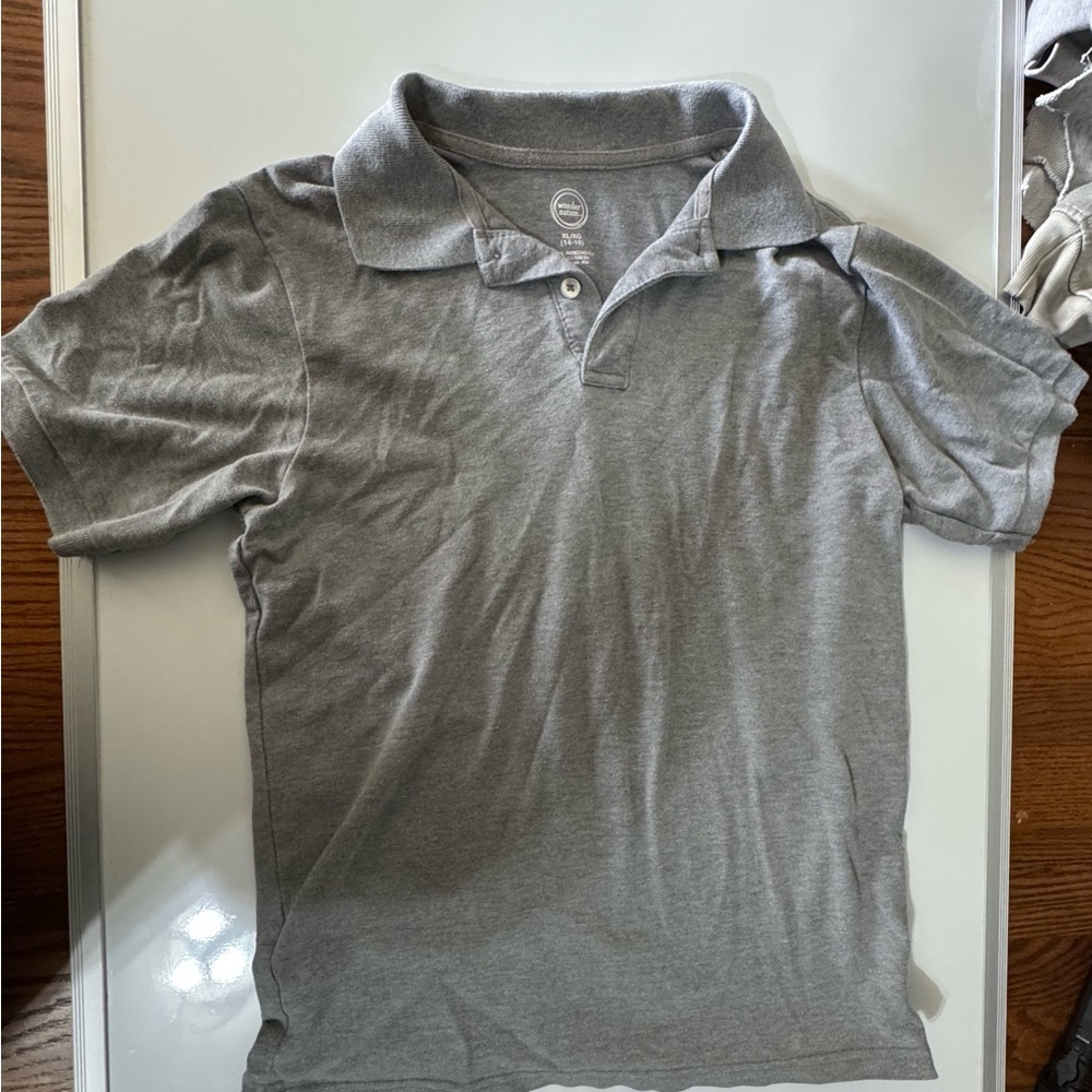 Wonder Nation Classic Gray Polo Shirt